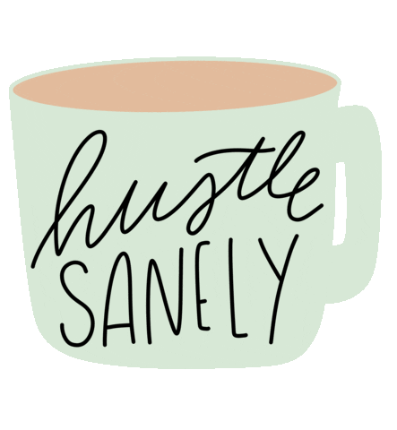 Hustle Sanely Sticker by ShopHappies