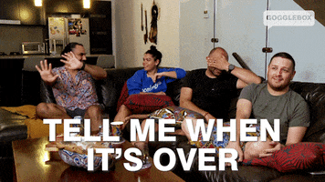 Look Away Tell Me When Its Over GIF by Gogglebox Australia