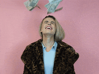 Pay Me Make It Rain GIF by HelloGiggles