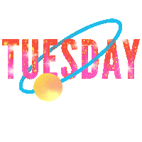 Tuesday Morning Time Sticker by NickiP