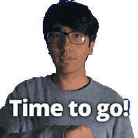 To Go Goodbye Sticker