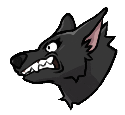 Angry Dog Sticker