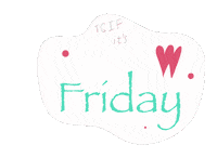 Days Of The Week Friday Sticker