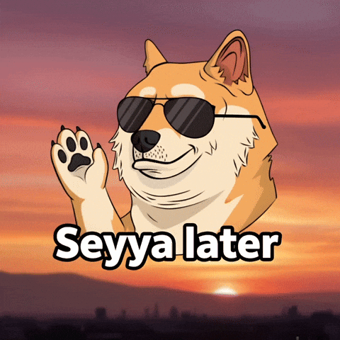 Shiba Inu Goodbye GIF by Doge Pound