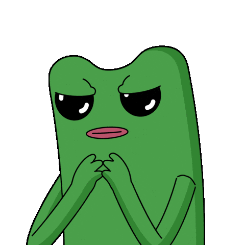 Suspicious Frog Sticker by fwogs