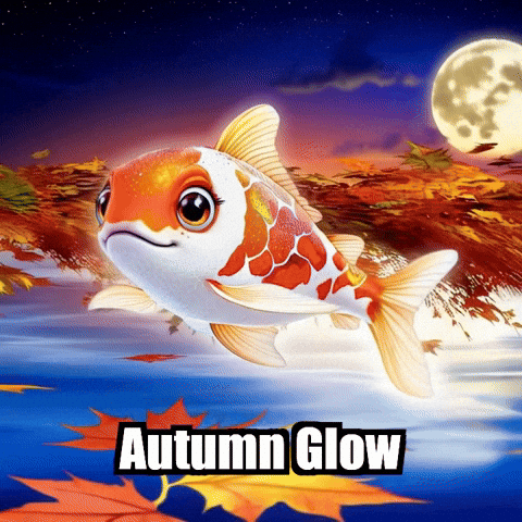 Koi Fish Autumn GIF by TheConfishius