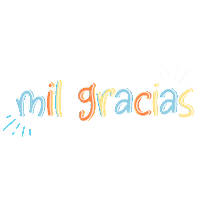 Thank U Gracias Sticker by ananagraphic