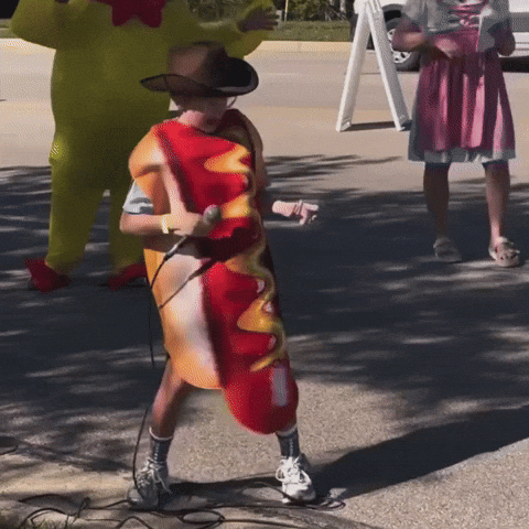 Hotdog Air Guitar GIF by Respective