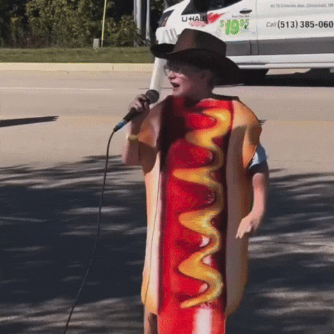 Hotdog Costume GIF by Respective