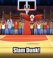 Slam Dunk Basketball GIF by Zorooster