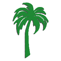 Palm Tree Beach Sticker by Markus Lupfer