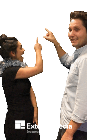 Happy Fun Sticker by Exterion Media NL