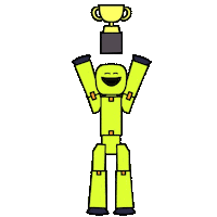 Winning First Place Sticker by Stikbot