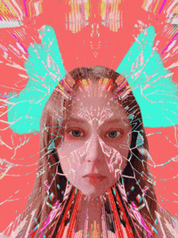 alienhoney art glitch psychedelic artist GIF