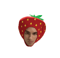 Strawberry Attention Sticker