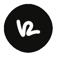 Icon V2 Logo Sticker by V2 Records