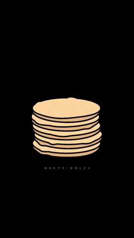 Haute_Dolci giphygifmaker giphyattribution pancakes pancake stack GIF