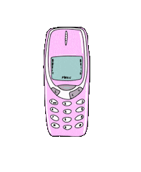 Clarilou_ girl pink 90s nokia Sticker