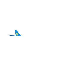 prijsvrijvakanties fly airplane jet vliegen Sticker