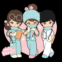 chickawaii health doctor hospital stayhome GIF
