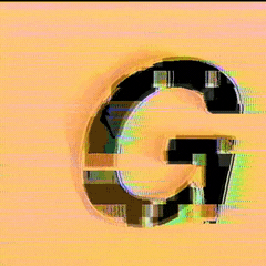 Glitch Alphabet GIF