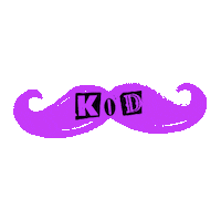 Pink Mustache Sticker by Revry