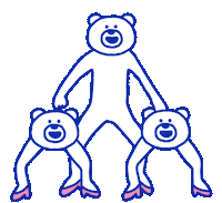 Bear Heels Sticker by takadabear