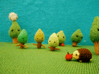 stop-motion hedgehog GIF by Mochimochiland