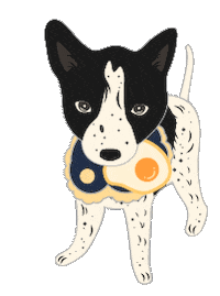 a330310 dog eat 狗 吃 Sticker