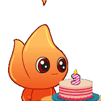 3Rd Birthday Fire Sticker by Playember