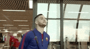 kostas manolas thinking GIF by AS Roma