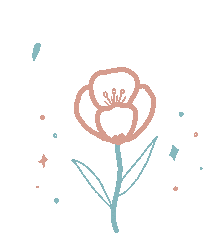 makilettering giphyupload flower lettering quarantine Sticker