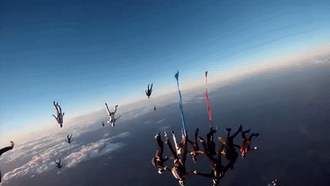 skydiving GIF