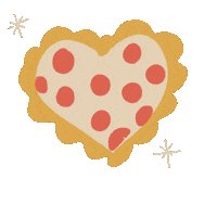 Heart Pizza Sticker