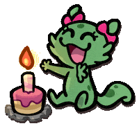 Happy Birthday Clap Sticker by Créu Cat