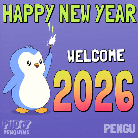 Happy New Year Penguin GIF by Pudgy Penguins