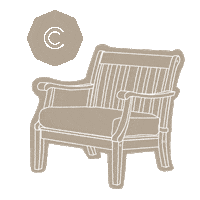 CambridgeCasualOutdoorTeak natural chair furniture outdoor Sticker