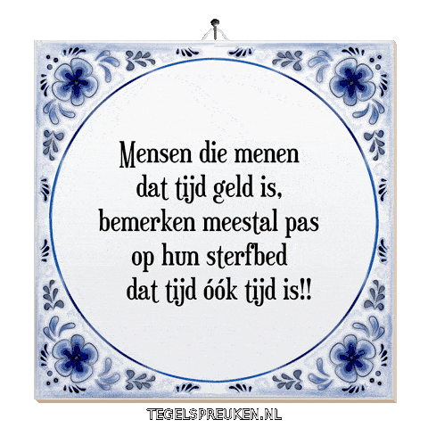 Moment Wijsheid Sticker by Tegelspreuken.nl