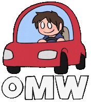 Coolprinter car on my way omw andre Sticker