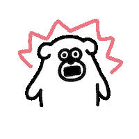 Face Wow Sticker by takadabear