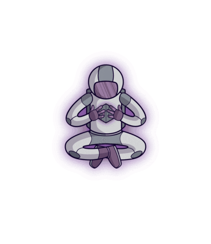 Spaceman Sticker by Dolo Digital