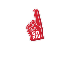 Niu Go Huskies Sticker by Northern Illinois University