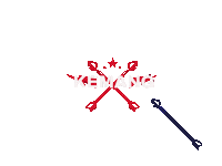 Blue Arrow Wahlberg Sticker by F45 Training Kemang