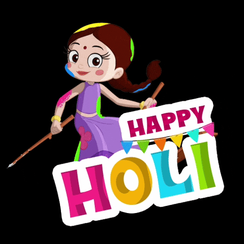 Holi Happyholi GIF by Chhota Bheem