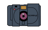 fr3udi film analog camera vienna Sticker