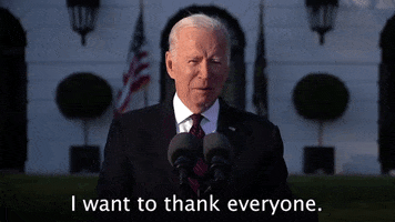 Joe Biden Thank You GIF by The Democrats