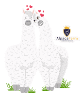 Alpaca Love Sticker by Alpacafarm Vorstenbosch