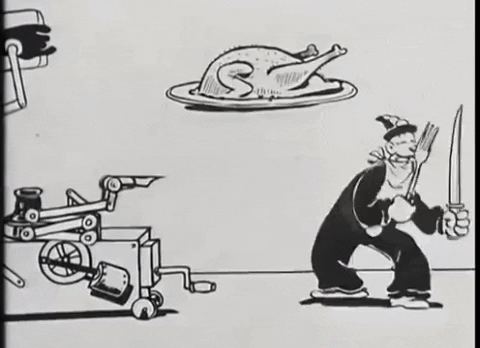 Hungry Black And White GIF by Fleischer Studios