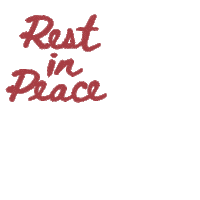Rest In Peace Love Sticker by Rob Jelinski Studios, llc.