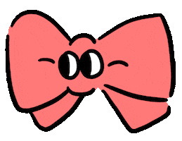 Red Ribbon Birthday Sticker by Esmile Studio
